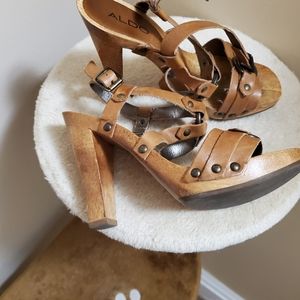 Aldo wooden sandals